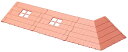 ハコルーム くまのがっこう ベースパーツ 赤い屋根キット【新品】 HACO ROOM バンダイ プラモデル