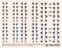 1/12 瞳デカールシリーズ カスタムアイデカール 6-C HiQparts プラモデル 改造