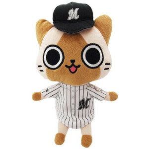 【新品】【アイルーグッズ】千葉ロッテマリーンズ　お座りぬいぐるみ（アイルー）【モンスターハンター/モンハン/アイルー】のサムネイル