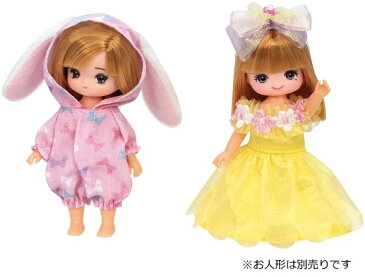 リカちゃん ドレス LW−21 ミキちゃんマキちゃんドレスセット うさみみパジャマとフラワードレス【新品】 (リカちゃん人形 着せ替え人形 女の子向け タカラトミー)