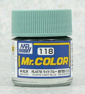 塗料 C118 RLM78 ライトブルー【新品】 GSIクレオス Mr.カラー 【メール便不可】