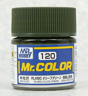 塗料 C120 RLM80 オリーブグリーン【新品】 GSIクレオス Mr.カラー 【メール便不可】