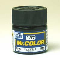 塗料 C137 タイヤブラック【新品】 GSIクレオス Mr.カラー 【メール便不可】のサムネイル