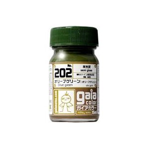 ガイアカラー 202 オリーブグリーン （オリーフグリュン）【新品】 ガイアノーツ プラモデル用塗料 【メール便不可】