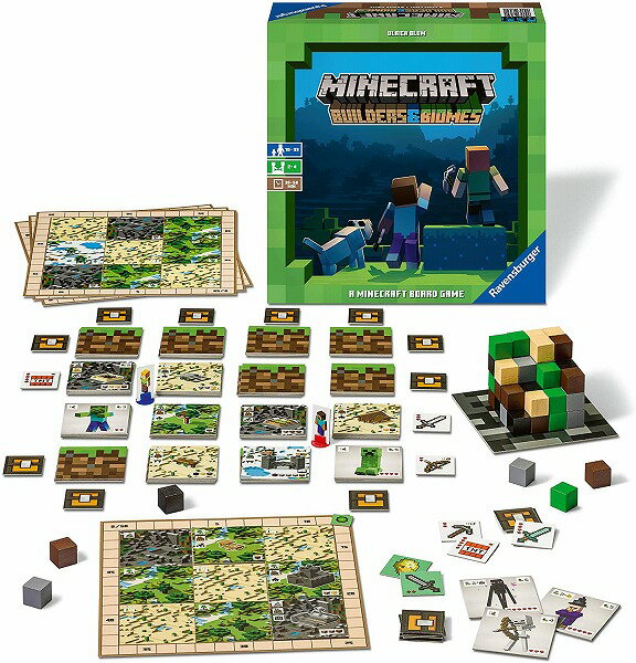 マインクラフト ビルダーズ&バイオーム [マイクラ] 日本語説明書付き Ravensburger ラベンスバーガー 【新品】 ボードゲーム アナログゲーム テーブルゲーム ボドゲ 【宅配便のみ】