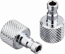 【メール便発送可】No.62 クイックホースジョイント用プラグ 2個セット 74562【新品】 タミヤ エアーブラシシステム(3)