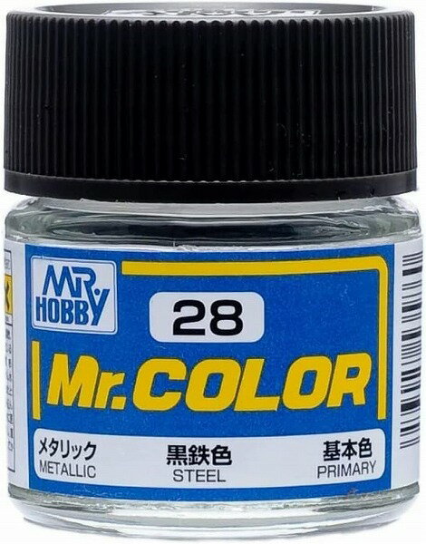 塗料 C28 黒鉄色【新品】 GSIクレオス Mr.カラー 【宅配便のみ】