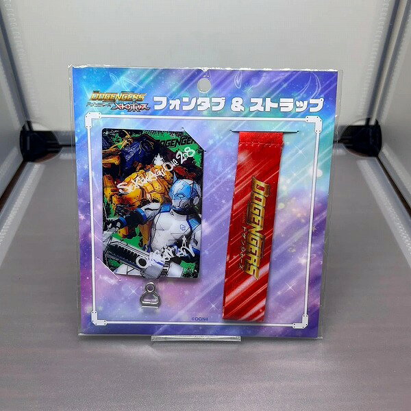 【メール便発送可】フォンタブ＆ストラップ オーガマン・セキカグオー208式【新品】 ドゲンジャーズ DOGENGERS