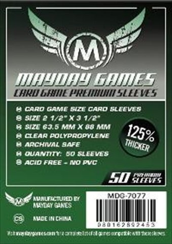 【メール便発送可】MDG-7077 カードスリーブ 63.5mmx88mm Premium Card Game Sleeves (50 Pack)【新品】 ボードゲーム カードゲーム アナログゲーム テーブルゲーム ボドゲ