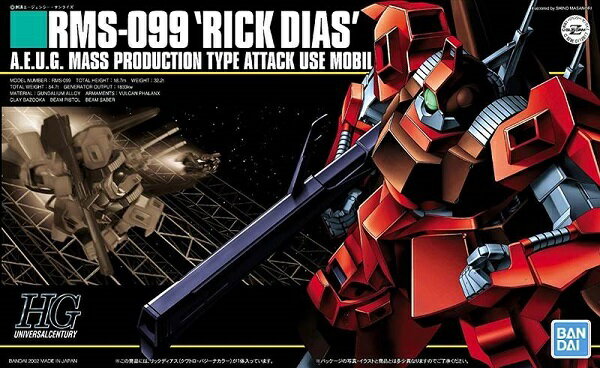 HGUC 1/144 (033)RMS-099 リックディアス (クワトロ・バジーナカラー) (機動戦士Zガンダム)(再販)【新品】 ガンプラ プラモデル 【宅配便のみ】のサムネイル