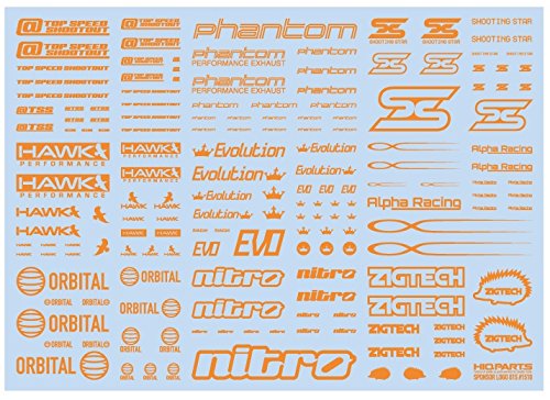 ハイキューパーツ スポンサーロゴデカール01S オレンジ HiQparts プラモデル 改造