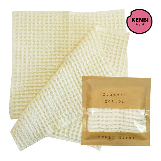 【メール便送料無料】ハンドタオル オーガニックコットン ふわふわ和綿 お肌も洗えるハンドタオル ×2枚セット　日本製