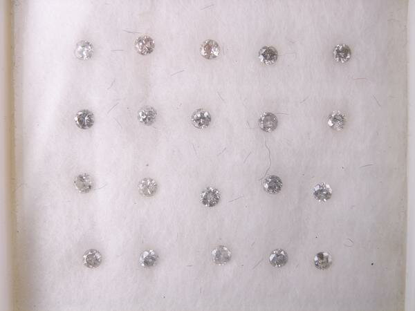 20ピースセット★天然ダイヤモンド20個セット★計0.46t★