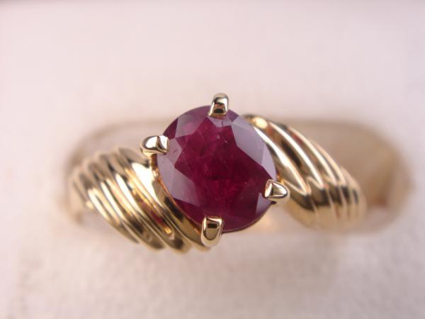 K18 ルビー　デザインリング★18金(4.0)