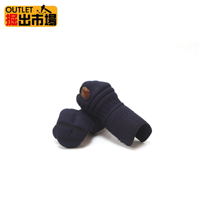 アウトレット 新品 数量限定 旧モデル サンプル品 在庫限り 送料無料 剣道防具 特撰6mm織刺甲手 Lサイズ 手の内クスベ 掘出市場