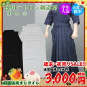 【初売セール】剣道 袴 紺/黒/白 徳用テトロン袴 内ヒダ縫...