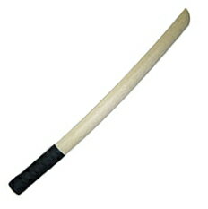 【剣道・素振稽古用】白樫 特製柄巻木刀 小刀 （54.5cm）
