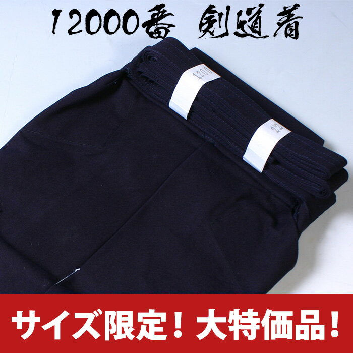 【あす楽】●在庫処分品・剣道着(剣道衣)●12000番 綿袴