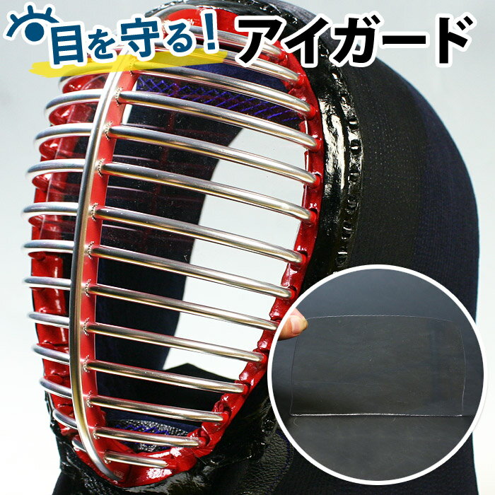 【全剣連推奨用具該当品】 剣道 面用 目を守る ガード ●アイガード(ゴムなし) ( 剣道用 / コロナウィルス対策 / 飛沫感染対策 )