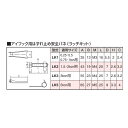 スリーエッチ アイフック用はずれ止め安全バネ( ラッチキット ) LK2 適用サイズ 1.5、2ton用 HHH 2