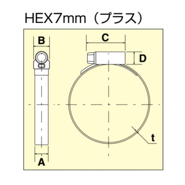 ホースバンド 締付範囲13mm～20mm 鉄メッキ D20 ファインクランプ