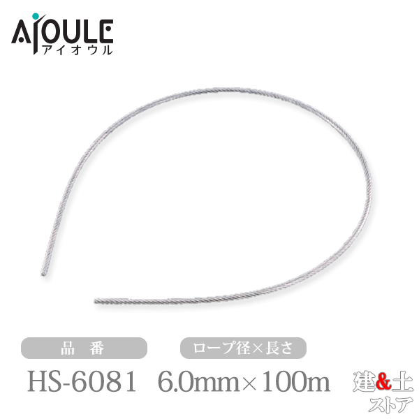 դ ƥ쥹ʤ磻 6.0100m 719 磻SUS304 ʤPVC ǲٽ24.1kN HS...