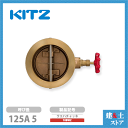 KITZ(キッツ)125A 5インチ ウエハチャッキバルブ 10BWZ 10K 青銅 逆止弁 汎用バルブ ウエハ形
