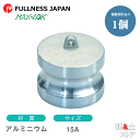 レバーカップリング 1/2インチ 15A MAX-DP ダストプラグ アルミニウム製 マックスロック カムロック