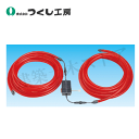 つくし工房 6222 LEDソーラーチューブライト 赤(コントローラー内蔵) Φ22mm×10m×2