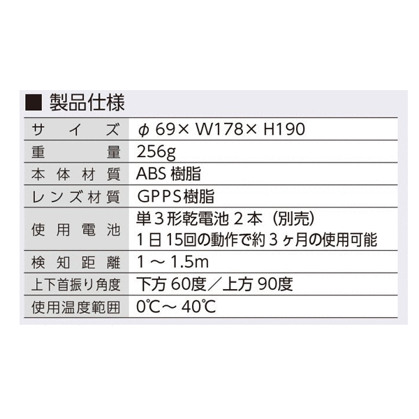 つくし工房 6309 ダミーカメラ（防犯用） Φ69×W178×H190 kendostore-10021230 建築土木ストア サンプル画像3