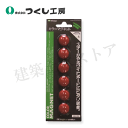つくし工房 B-979R カラーマグネット(φ20) 赤 (6個入パック)