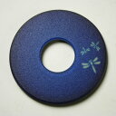 剣道 竹刀 紋様 鍔 (ツバ・つば)●紋様鍔・ワンポイントとんぼ(青)