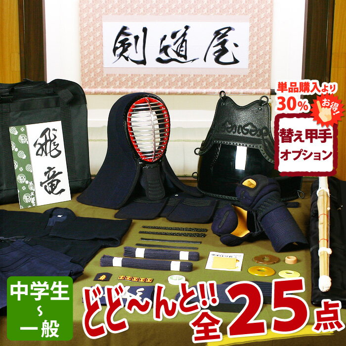 【新入生応援キャンペーン中】 剣道 防具 入門 フルセット 飛竜 5ミリ刺しJFPシンプル 剣道 防具 セット 名彫シールプレゼント 3年保証書・説明書 中学生 高校生 大人 一般 初心者 経験者