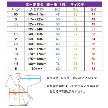 【アマビエ剣士シール付】【加工所取寄せ品】 剣道着 藍染 一重 武州正藍染 ●[藤] (とう) 正藍染一重 剣道衣 【日本製】