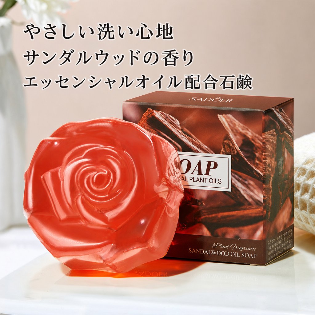 【商品特徴】 ◎【毎日のデリケートゾーンケアに】 女性のデリケートな肌環境を考えて開発されたフェムケアソープです。毎日の清潔習慣をサポートし、すっきりと心地よい洗い上がりへ導きます。 ◎【気になるニオイやムレによる不快感をすっきり】 デリケートゾーンをやさしく洗浄し、汗や皮脂によるニオイやムレなどの不快感を軽減。生理中や汗ばむ季節のケアにもおすすめです。 ◎【うるおいを守りながらやさしく洗浄】 保湿成分を配合し、洗いながらうるおいを与えます。乾燥しやすいデリケートゾーンをなめらかで心地よい肌へ導きます。 ◎【弱酸性処方＆7つのフリー処方】 デリケートゾーンの肌環境に配慮した弱酸性処方（pH6.0〜6.6）。さらに合成着色料、石油系界面活性剤、動物性原料、アルコール、パラベン、鉱物油、紫外線吸収剤不使用で、毎日のケアにも取り入れやすい設計です。 ◎【フェロモンアロマ香水ソープ】 フェロモンフレグランスを配合した香水ソープタイプ。清潔感のある上品な香りがふんわり広がり、バスタイム後も心地よい香りを楽しめます。 ◎【毎日のフェムケア習慣に】 デリケートゾーンはもちろん、気になる部分のボディケアにも使用可能。清潔感とうるおいを大切にしたい女性におすすめのフェムケアソープです。 ◎【翌日出荷】注文の翌日に出荷します。 ◎【7日間の返品保証】この商品についてご不明な点がございましたら、お気軽にお問い合わせください。 当社の製品を気に入っていただけると信じておりますが、ご満足いただけない場合は全額返金いたします。 商品の説明 広告文責 株式会社謙栄 050-7114-2727 メーカー（製造） Jinhua Youse Trading Co., Ltd. 3043A, JALAN MERBAU 1, BANDAR PUTRA, 81000 KULAI, JOHOR, MALAYSIA Kulai Bandar Putra 3043A, Jalan Merbau 1, Johor, Johor 81000 MY 区分 コスメ 生産国 PRC 販売業者名 株式会社謙栄 福岡県福岡市中央区荒戸1−15−11−403室グランパーク西公園 成分 ココスヌシフェラオイル ニコチンアミド 注意事項 1.本商品は外用品で、服用しないでください。 2.乳幼児の手の届かないところに保管してください。 3.本剤の成分によりアレルギー症状を起こしたことがある人は使用しないでください。 関連キーワード 【デリケートゾーン ソープ/デリケートゾーン 石鹸/フェムケア ソープ/フェミニンウォッシュ/デリケートゾーン ケア/デリケートソープ/VIO ソープ/デリケートゾーン 専用 ソープ/デリケートゾーン 洗浄/デリケートゾーン におい ケア/デリケートゾーン 臭い 対策/デリケートゾーン 黒ずみ/デリケートゾーン 保湿/vio 香水ソープ/VIO 黒ずみ/VIO におい ケア/女性 デリケートゾーン ケア/インティメイトケア/フェムケア/弱酸性 ソープ/オーガニック ソープ/デリケートゾーン ソープ おすすめ/デリケートゾーン 黒ずみ ソープ/デリケートゾーン におい ソープ/デリケートゾーン 専用 石鹸/デリケートゾーン 洗い方 女性/デリケートゾーン 保湿 ケア/デリケートゾーン 乾燥 ケア/デリケートゾーン ムレ 対策/生理中 デリケートゾーン ケア/VIO ケア ソープ/VIO 専用 ソープ/女性用 デリケートゾーン ソープ/フェミニンソープ/インティメイト ソープ/フェムケア 石鹸/低刺激 フェムケア/敏感肌 ソープ/弱酸性 デリケートゾーン ソープ/オーガニック フェミニンソープ/天然由来 石鹸/泡タイプ デリケートゾーン/ニオイ ケア 石鹸/黒ずみ ケア ソープ/保湿 フェムケア/デリケートゾーン 清潔 ケア/ボディソープ オーガニック/おりもの におい/股間 匂い 女性/陰部 臭い ケア/陰部 保湿/VIO 保湿/デリケートゾーン ムレ/デリケートゾーン 生臭い/デリケートゾーン 清潔/女性 股 匂い/お股 ケア/フェムケア 保湿/デリケートゾーン 用 ボディソープ/ボディソープ デリケートゾーン/デリケートゾーン石鹸/加齢臭 石鹸】