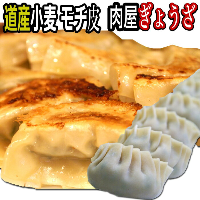 北海道産小麦使用 モチモチ皮と道産豚の 手作りギョーザ 【 未加熱 冷凍餃子 】40個 【送料無料】