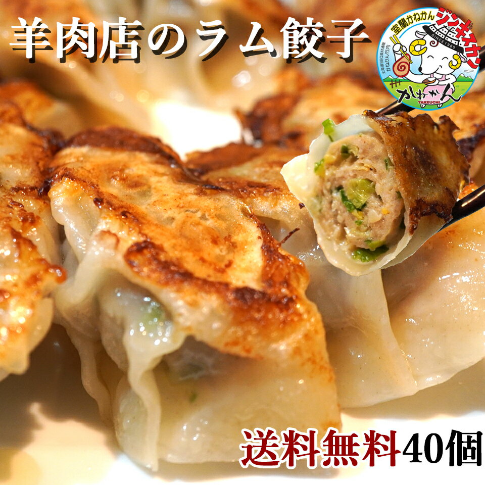 ラム餃子 ラム肉 の 餃子 です 北海道 小麦 100％使用の皮と 手作り 餡 の ラム餃子 ラム肉 専門店 かねかん竹内 が作り出した 餃子 ジンギスカン の たれ に レモン汁 と ラー油 で食べれば ジ