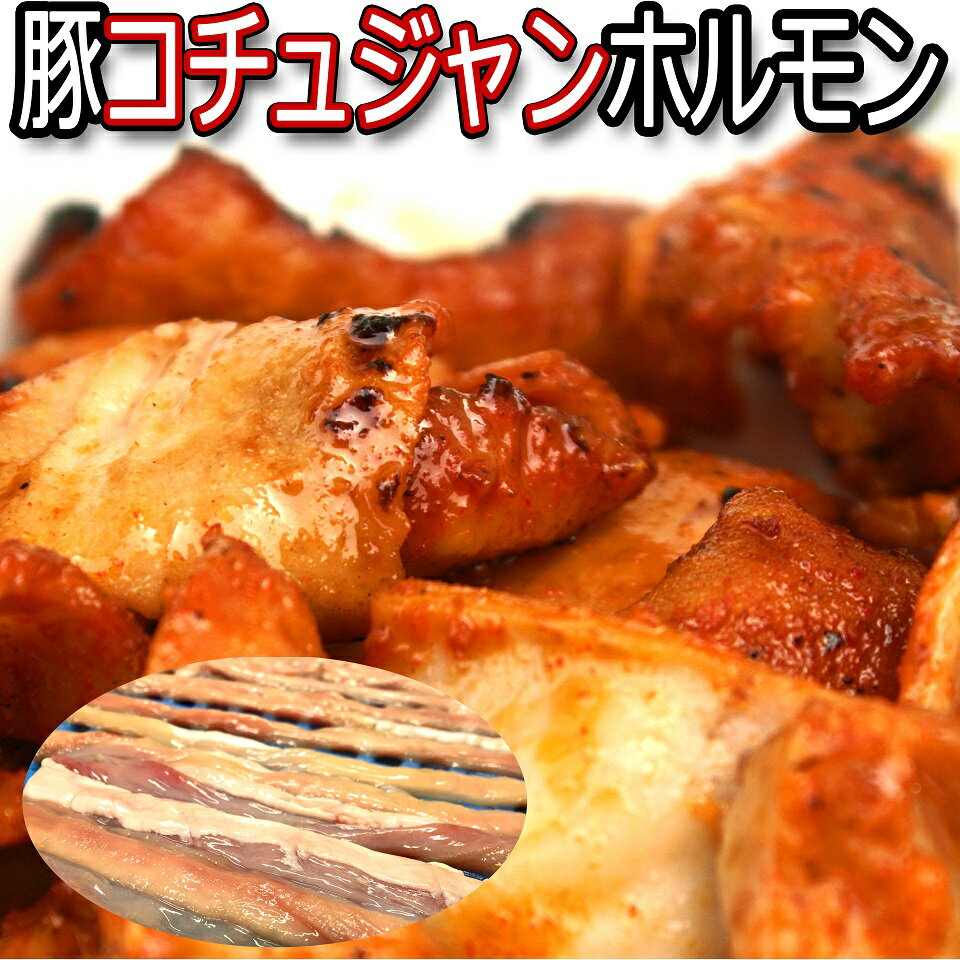 北海道 BBQ ホルモン焼き 豚小腸コチュジャンホルモン300g×3 送料無料 お歳暮 内祝い キャンプ食材 BBQ食材