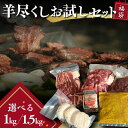 ジンギスカン ラム肉 福袋 羊尽くしセット 1kg以上 / 送料無料 羊肉 詰合せ 北海道 肩ロース ラムカルビ BBQ ソロキャンプ グランピング ギフト 内...