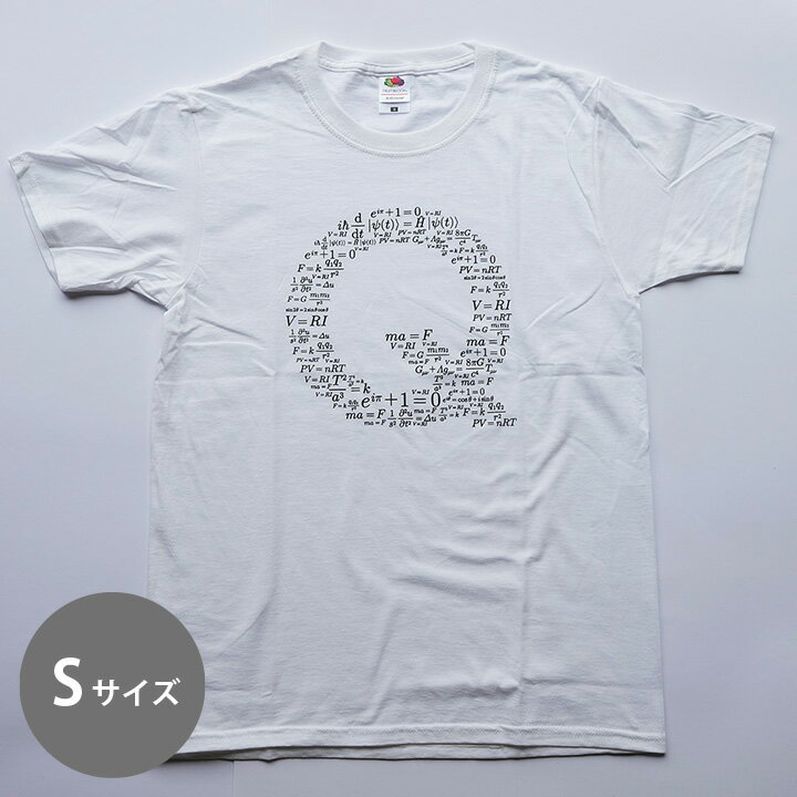QuizKnock クイズノック Tシャツ 数式 白 Sサイズ【1枚でしたらメール便OK！】