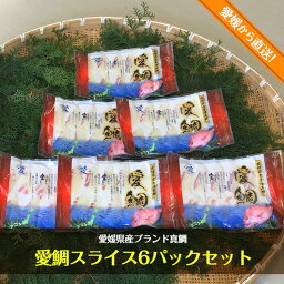 【お手軽！簡単調理で美味しい愛媛の真鯛・愛鯛】愛媛県産　愛鯛　刺身用スライス・1パック10切×6パック（冷凍）／f06マダイ　鯛めし　カルパッチョ　鯛しゃぶしゃぶ