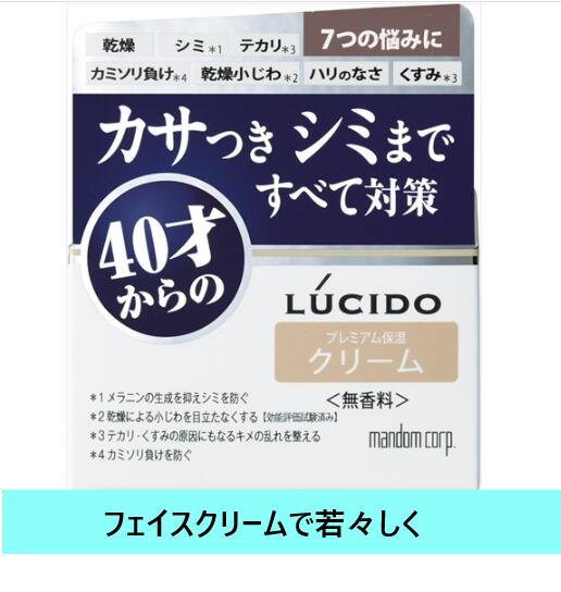 マンダム ルシード薬用トータルケアクリーム マンダム スキンケア フェイスクリーム シワ シミ カサつき カミソリ負け メラニン抑制40代 50代 人気まとめ買い お買い得 ブランド お得 ギフト メンズ化粧品
