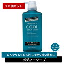 【まとめ買い×20個セット】ファーマアクト クールボディソープ 本体 【 ボディソープ 】熊野油脂 550ml 本体 クール メントール 冷却感 清涼感 爽快感...