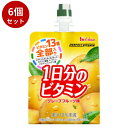 【6個セット】ハウスWF 1日分ビタミンゼリー グレープフルーツ味 パウチ 180gハウスウェルネスフーズ ゼリー ギフト 贈り物 プレゼント お祝い