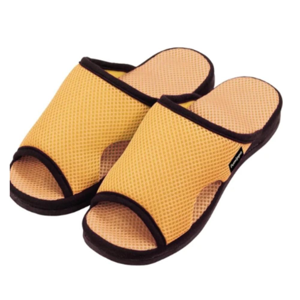 ガチ押し健康ルームサンダル ふみっぱ＃イエロー家具・インテリア インテリア雑貨 スリッパ・ルームシ..
