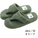 【5/1限定!ポイント13倍(要エントリ—)】yoriパイルトングスリッパ# Mオリーブ1足家具・インテリア インテリア雑貨 スリッパ・ルームシュー...