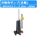 ツルミ 水中ポンプ 80UA22.2 自動形 80mm 50Hz/60Hz 三相200V 汚水ポンプ 排水ポンプ 排水 排水用 排水用ポンプ 揚水 揚水用 ポンプ 小型 小型ポンプ 200V 鶴見製作所 雨水 土木工事 建築 土木 工事 建設 建設現場 業務用