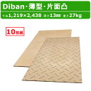 WPT Diban ディバン 4×8尺 厚さ13mm 薄型 10枚セット 片面凸 敷板 プラスチック敷板 薄 軽量 丈夫 ウッドプラスチック プラボード プラシ...