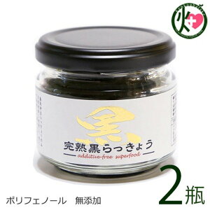 井上農園 鳥取県産 完熟黒らっきょう1瓶70g×2個セット 鳥取県 産地直送 砂丘 らっきょう ポリフェノール 健康 調味料 無添加 自然食品