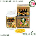 【ウコン複合体】ウコンゴールド粒 1000粒入×6 秋ウコン 春ウコン 紫ウコン 無農薬 クルミン 沖縄県産